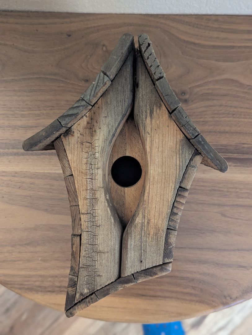 Wood birdhouse