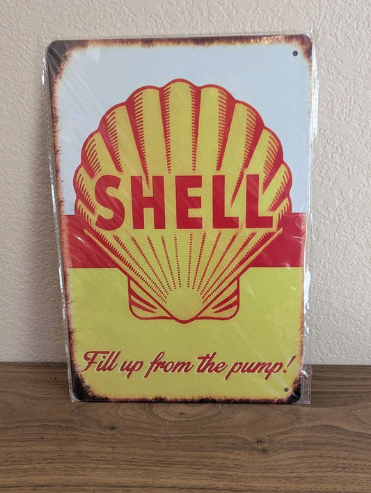 New - Shell Gasoline sign