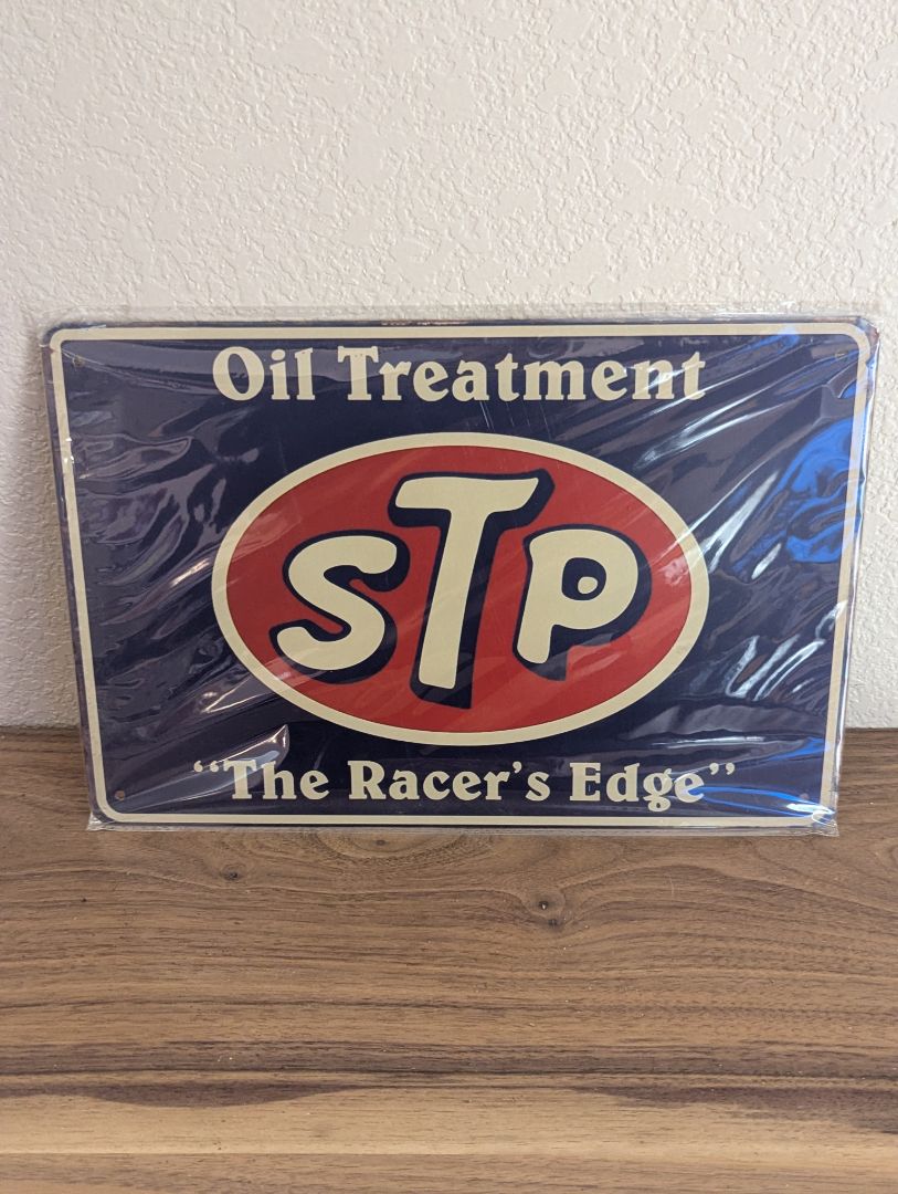 New - Metal STP sign