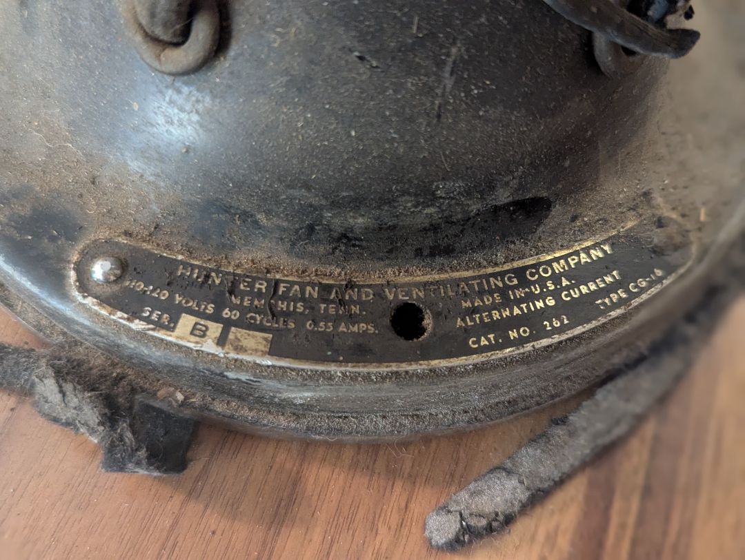 1940's Four bladed fan - Works