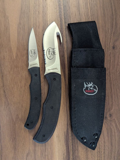 RMEF Browing knives and sheath