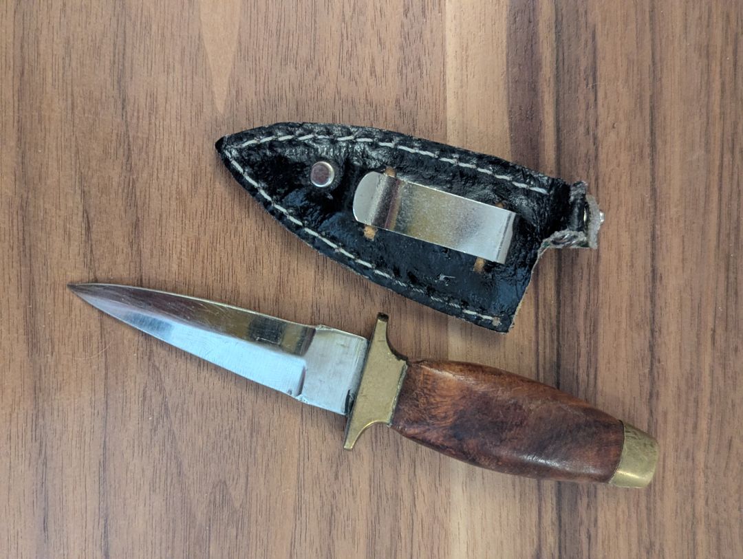 Small knife with sheath