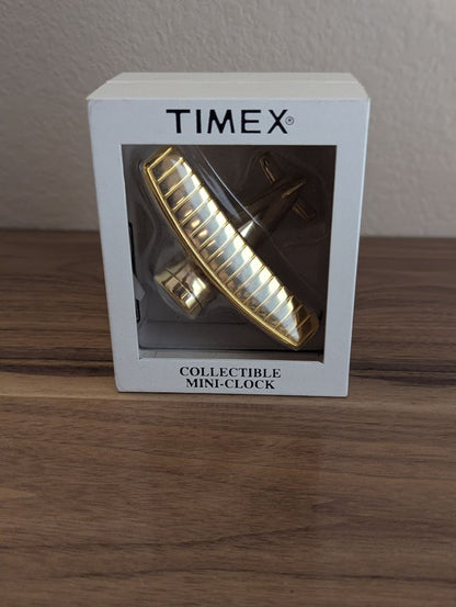 Timex Timex brass bi-plane desk clock