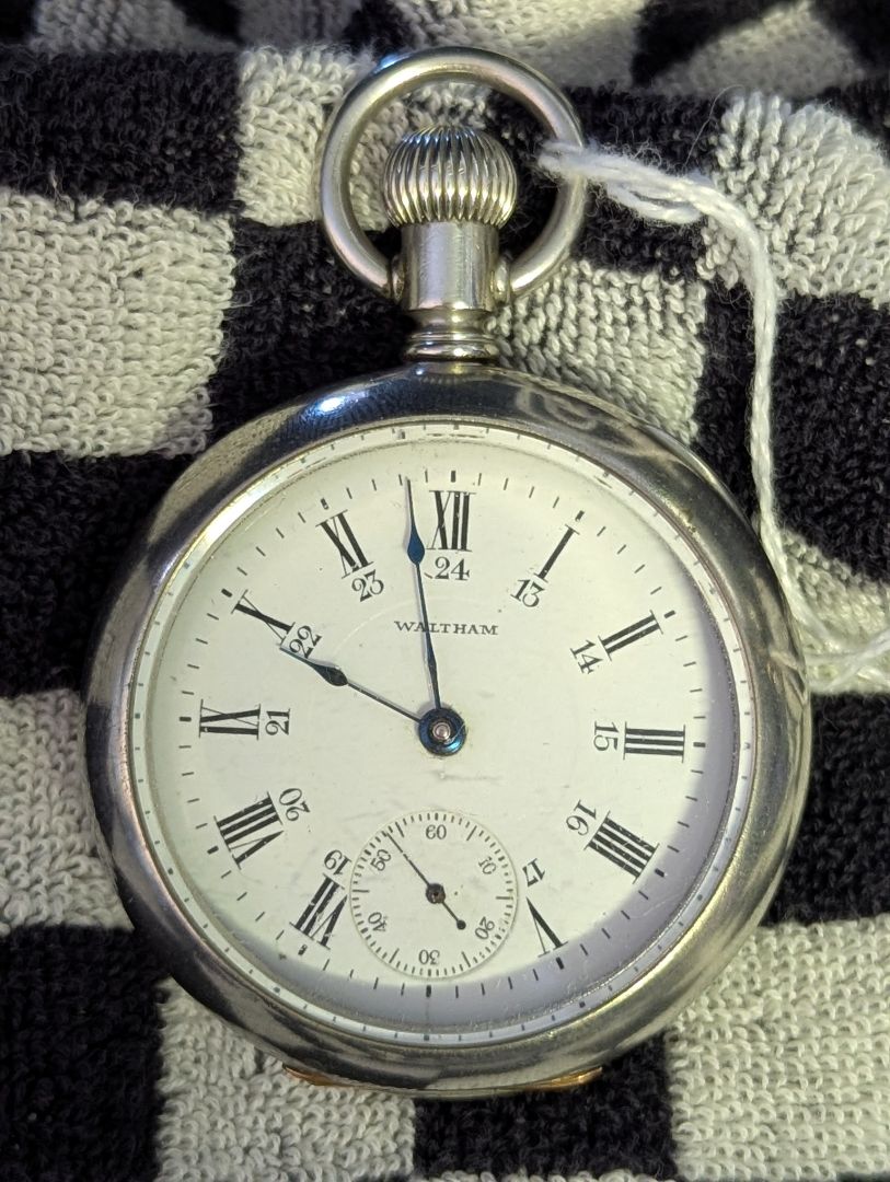 Waltham P.S. Bartlett Pocket Watch| 17 Jewels | Size 18s | Etched case with Stag | Serviced