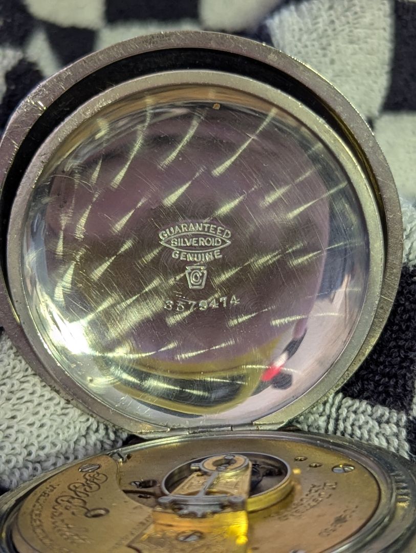 Waltham P.S. Bartlett Pocket Watch| 17 Jewels | Size 18s | Etched case with Stag | Serviced