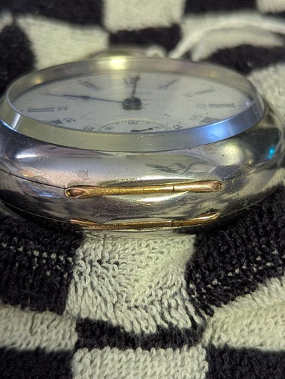 Waltham P.S. Bartlett Pocket Watch| 17 Jewels | Size 18s | Etched case with Stag | Serviced