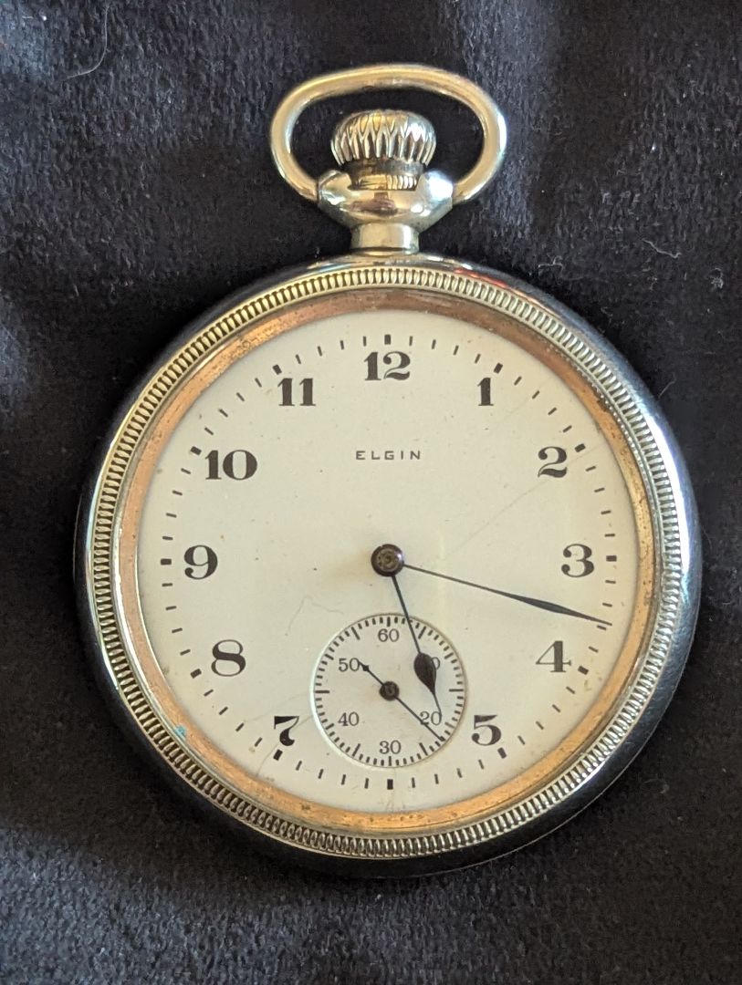 Elgin Pocket Watch - Size 16s - 15 Jewels - Serviced
