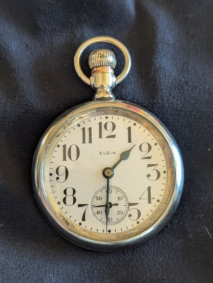 Elgin Pocket Watch - Size 16s - 7 Jewels - PRISTINE