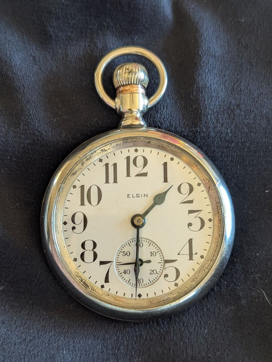 Elgin Pocket Watch - Size 16s - 7 Jewels - PRISTINE