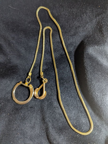 Gold Tone Pocket watch chain - 16"
