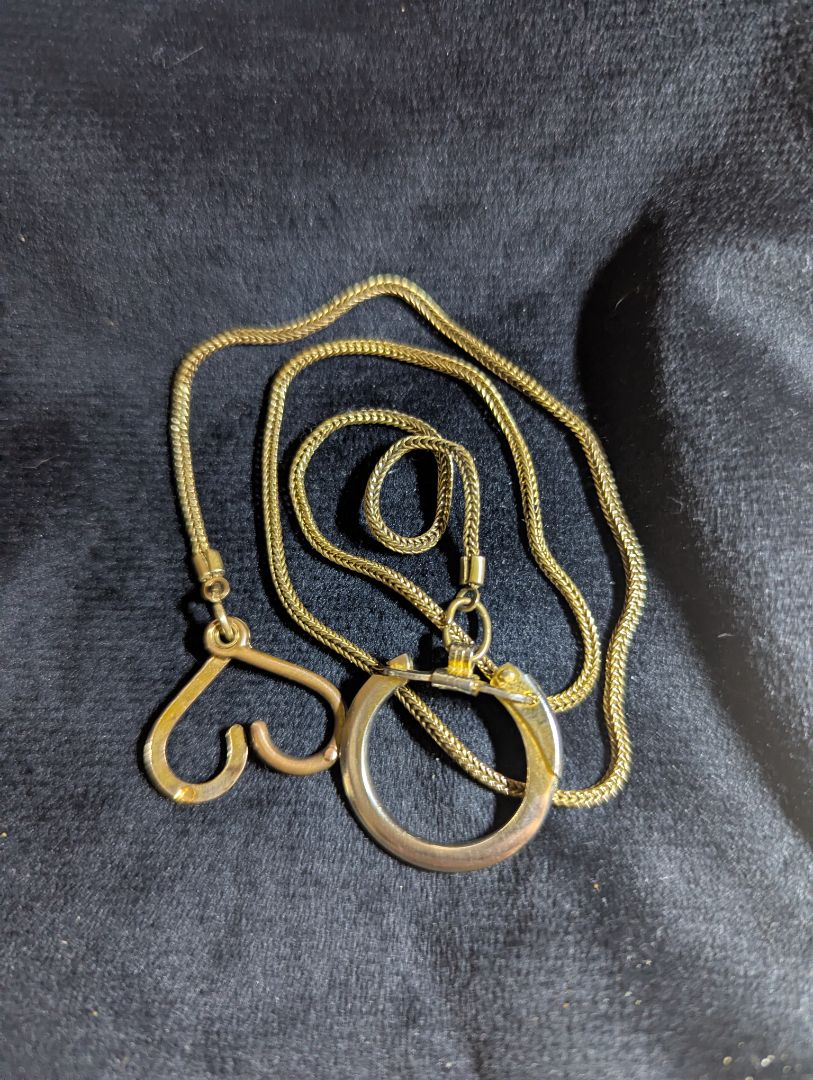 Gold Tone Pocket watch chain - 16"