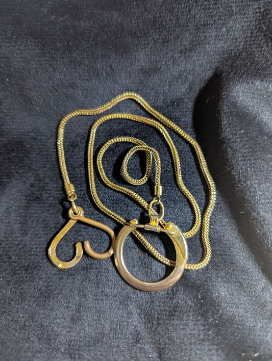 Gold Tone Pocket watch chain - 16"