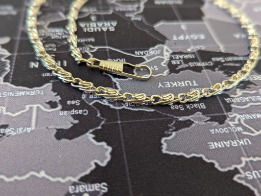 Silvertone 16" pocket watch chain
