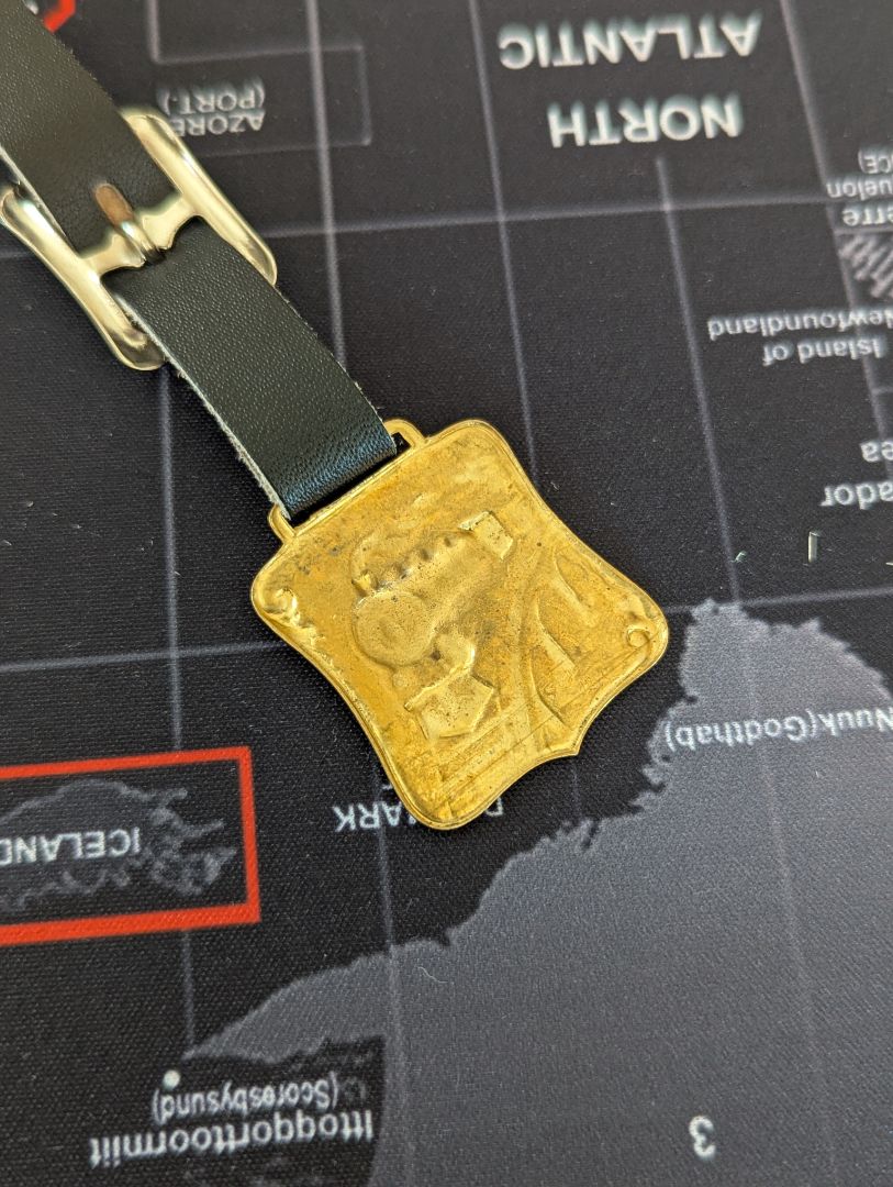 Brass Steam Engine strap and fob