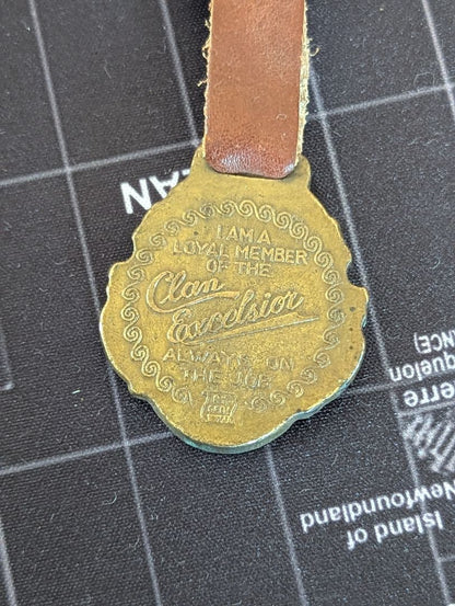 Antique Excelsior Auto Cycle watch fob