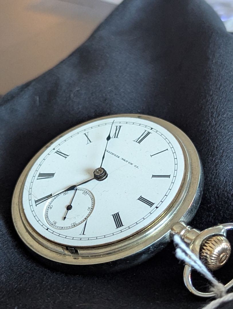RARE 1887 Illinois Pocket Watch - 15 Jewels - Size 18s - Serviced