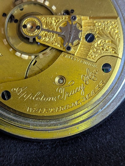 Waltham Appleton Tracy Pocket Watch - 17 Jewels - Adjusted - Serviced