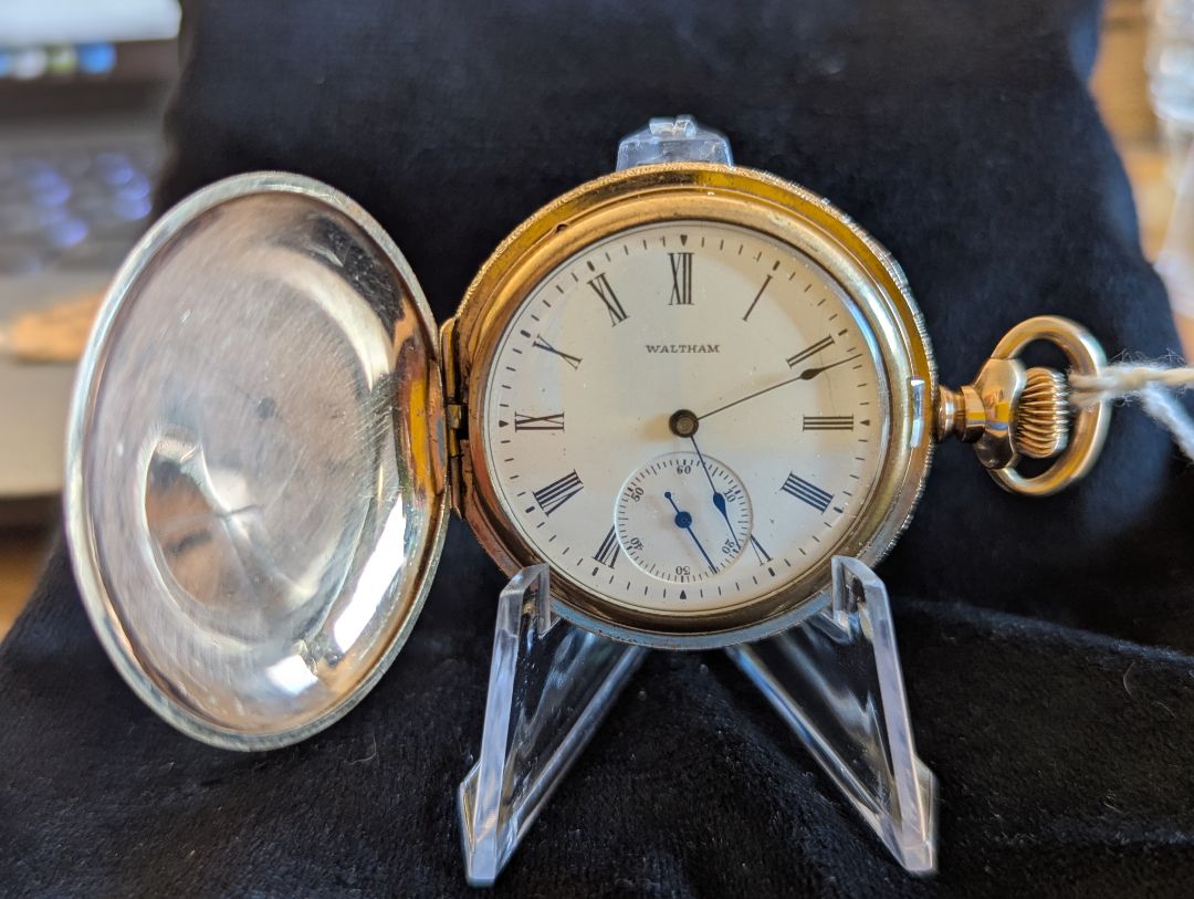 Waltham Pocket Watch - Seaside - 7 Jewels - Size 6s - Serviced