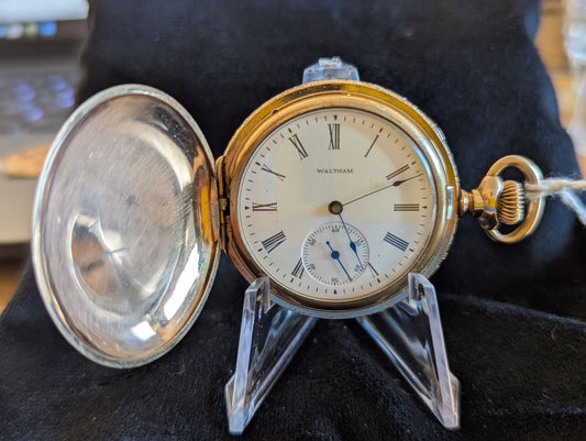 Waltham Pocket Watch - Seaside - 7 Jewels - Size 6s - Serviced