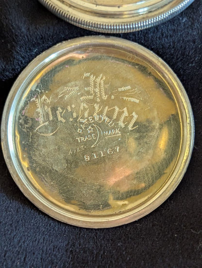 Elgin Pocket Watch - Fancy dial - Solid Silver case - 7 Jewels - Size 6s - Serviced