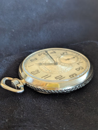 Elgin Pocket Watch - 15 Jewels - Size 12s - MINT Gold Filled case - Serviced