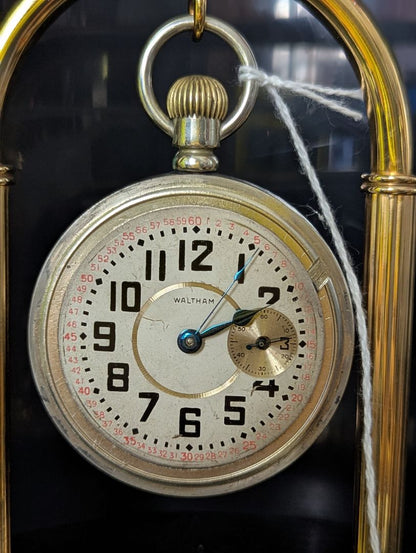 Waltham No. 825 Pocket Watch | 17 Jewels | Size 18s | Conversion Dial | Serviced