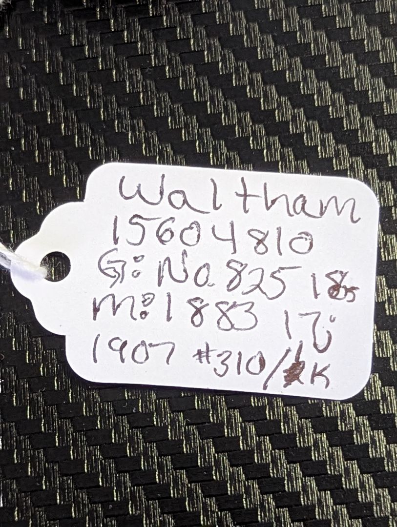 Waltham No. 825 Pocket Watch | 17 Jewels | Size 18s | Conversion Dial | Serviced
