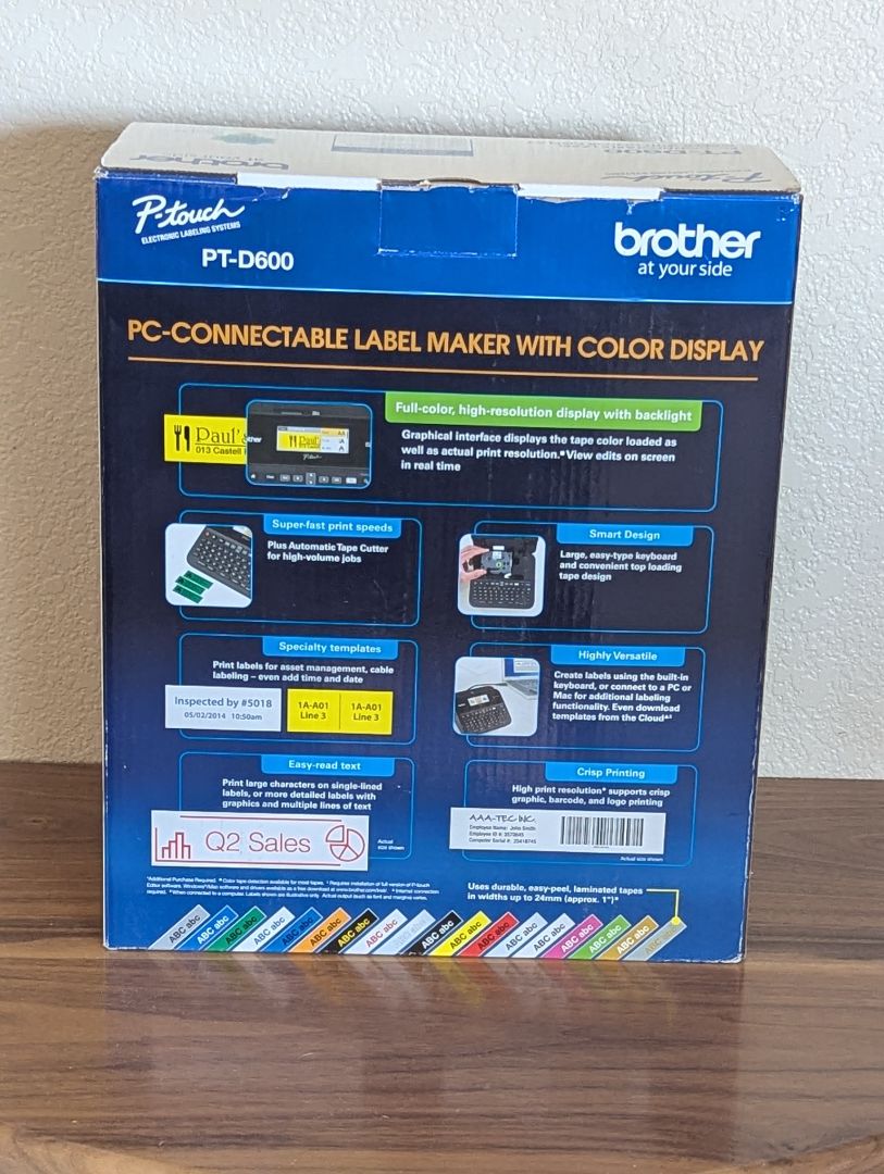 New in Box - Brother P-touch PT-D600 label maker