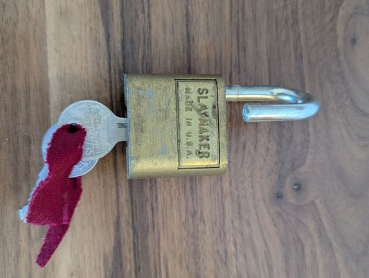 Slaymaker Brass lock - 2 keys