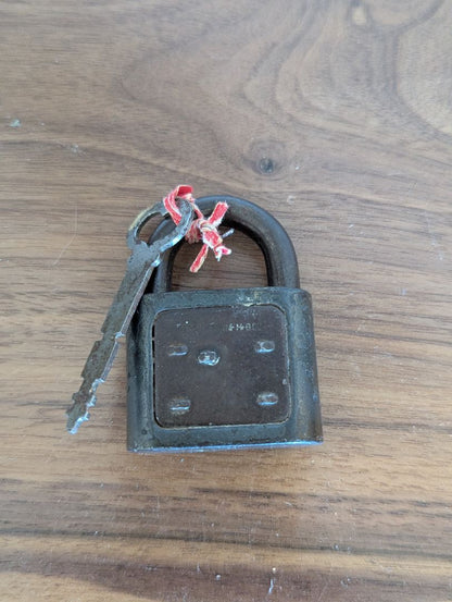 Antique lock and key