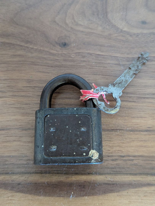 Antique lock and key
