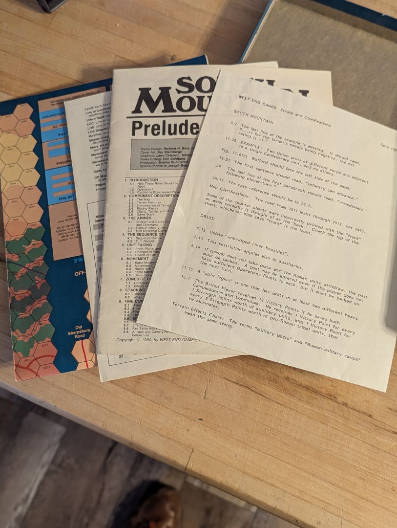 Vintage board game - South Mountain