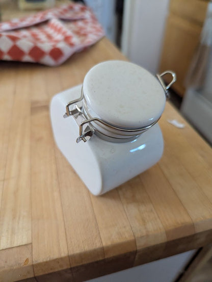 Little storage jars with spoon