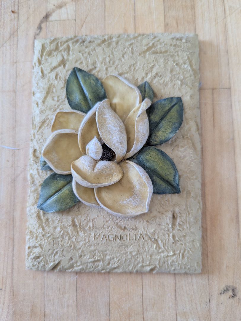 Cheri Blum floral wall plaques