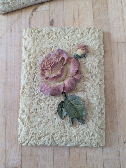 Cheri Blum floral wall plaques