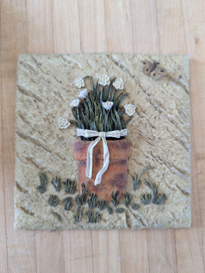 Cheri Blum floral wall plaques