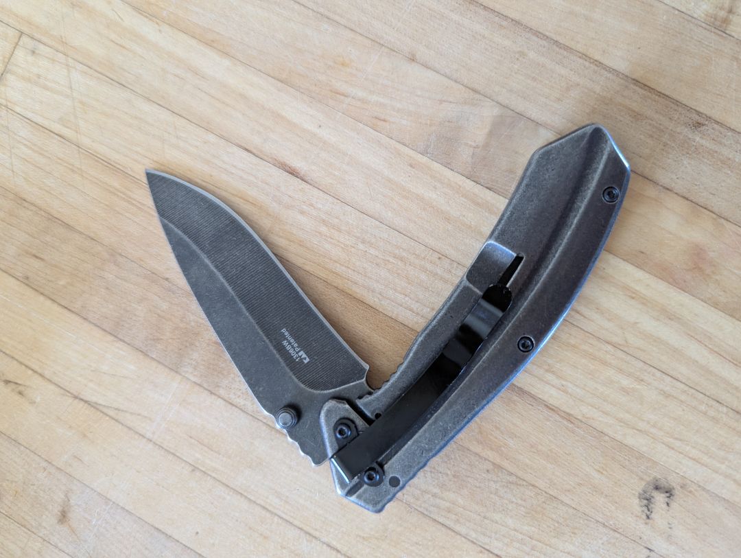 Kershaw Filter Blackwashed lock blade knife