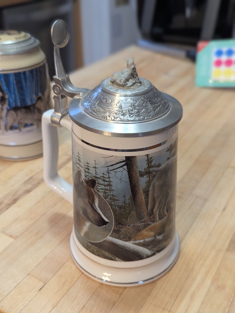 Budweiser Beer Steins - Wolves