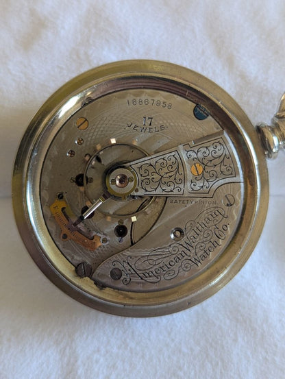 Waltham Pocket Watch - No. 825 - 17 Jewels - 18s - Serviced