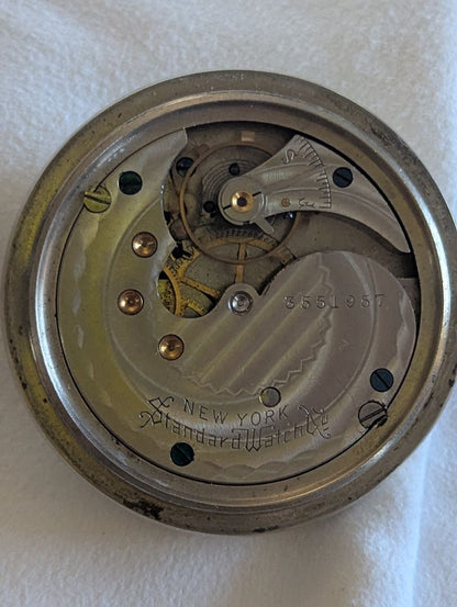 New York Standard Pocket Watch - 7 Jewels - Size 18s - Serviced