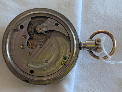 New York Standard Pocket Watch - 7 Jewels - Size 18s - Serviced