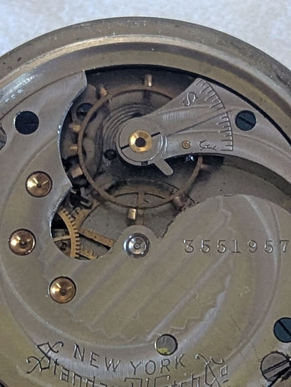 New York Standard Pocket Watch - 7 Jewels - Size 18s - Serviced