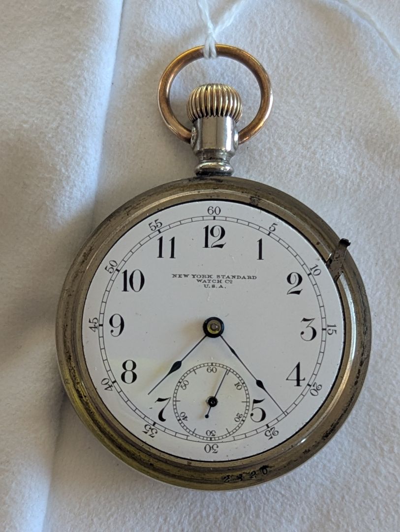 New York Standard Pocket Watch - 7 Jewels - Size 18s - Serviced