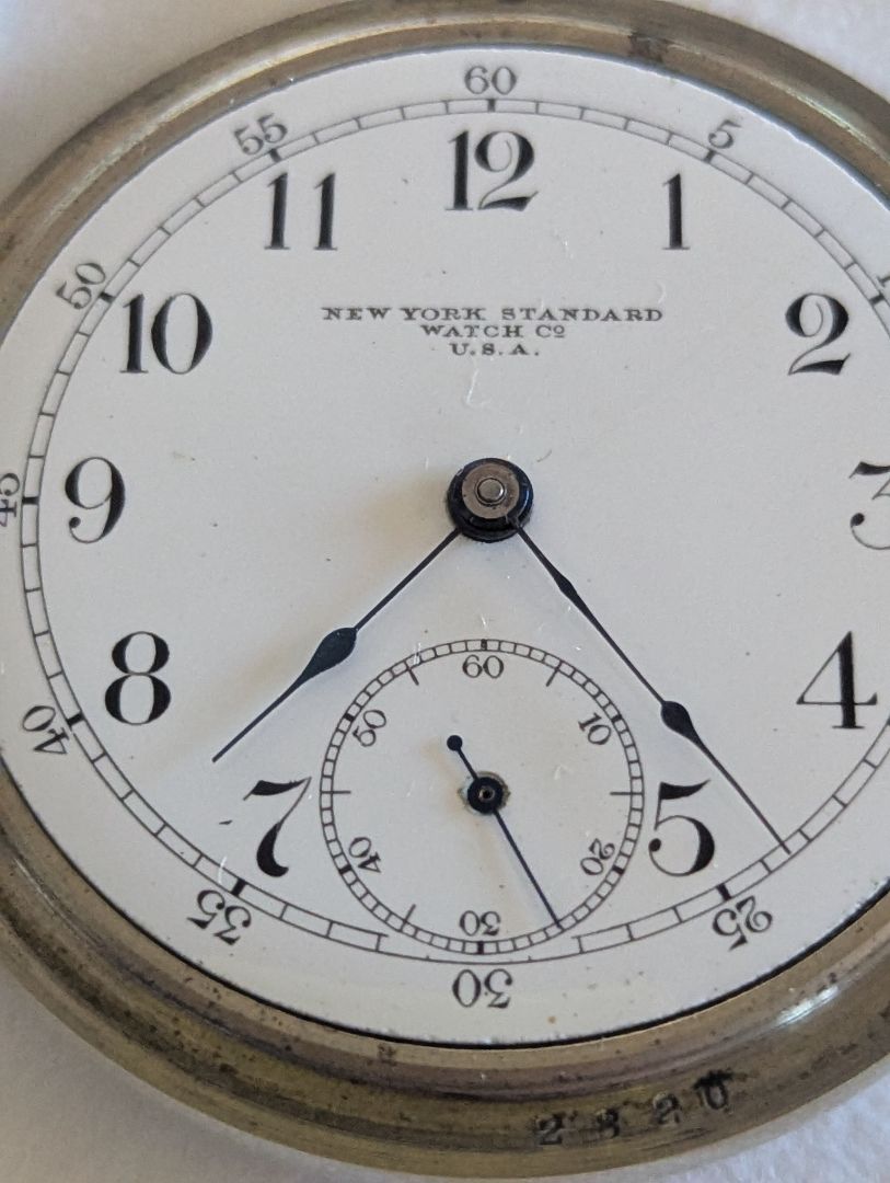 New York Standard Pocket Watch - 7 Jewels - Size 18s - Serviced