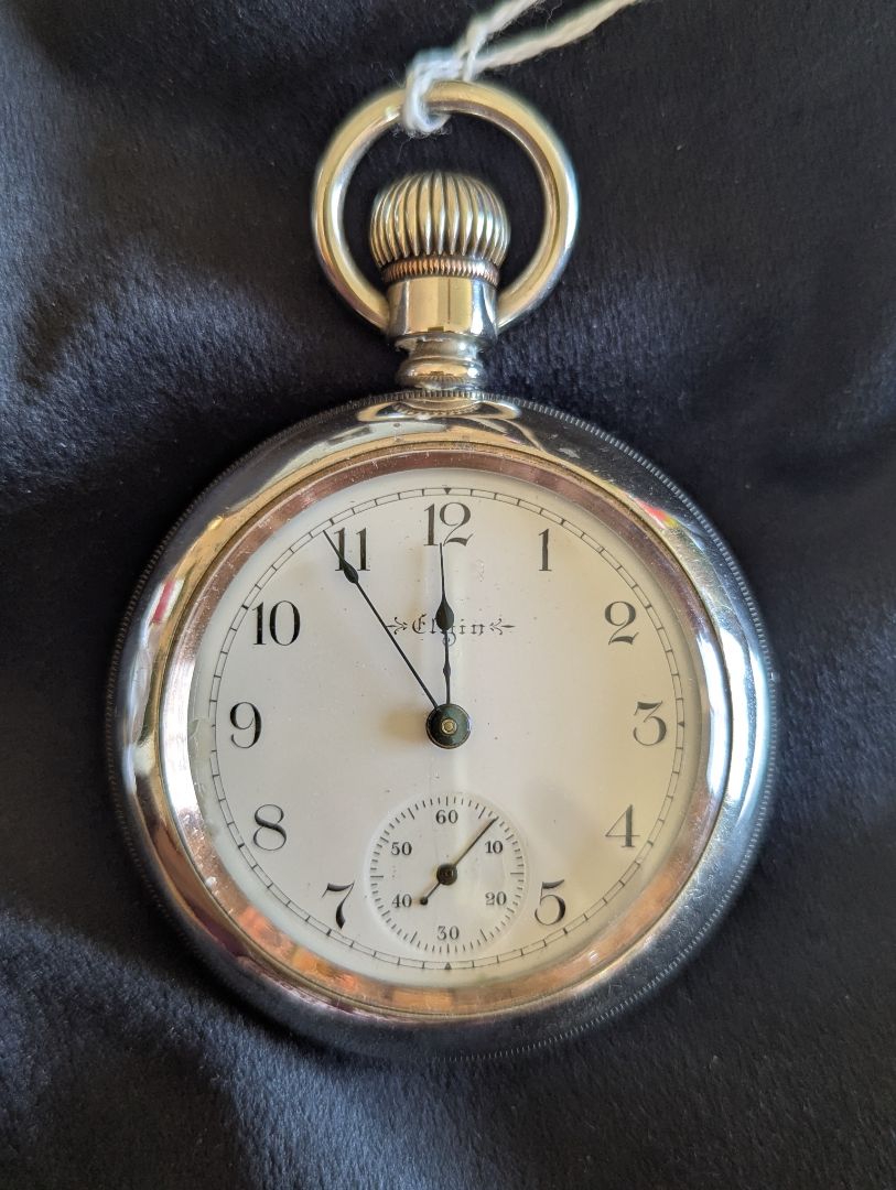 Elgin Pocket Watch | 15 Jewels - Size 18s | Serviced | Runs GREAT