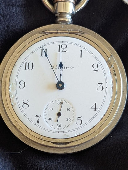 Elgin Pocket Watch | 15 Jewels - Size 18s | Serviced | Runs GREAT
