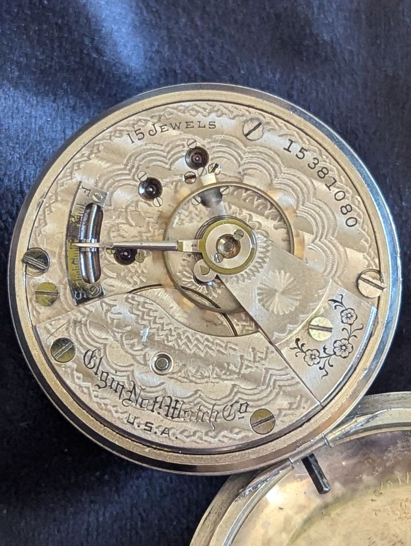 Elgin Pocket Watch | 15 Jewels - Size 18s | Serviced | Runs GREAT
