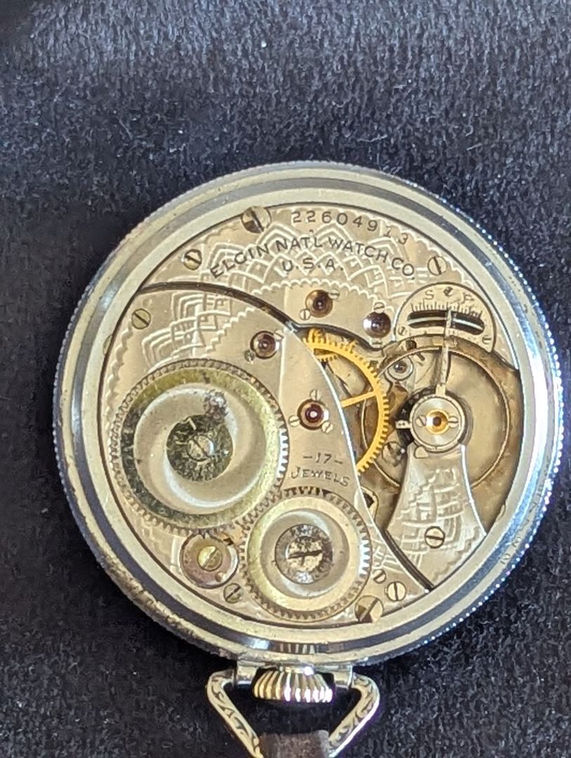 Elgin Pocket Watch - Size 12s - 17 Jewels - 10k Gold filled - Serviced