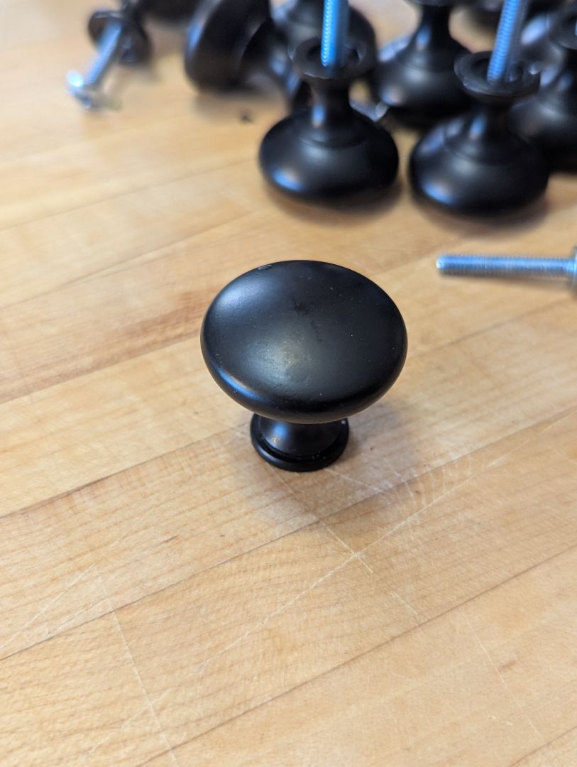Bronze colored knob