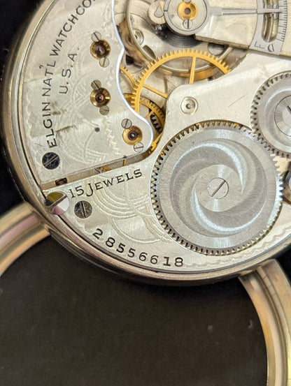 Elgin Pocket Watch - Size 16s - 15 Jewels - Run great